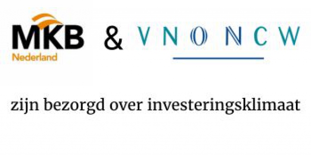 MKB-Nederland en VNO-NCW zijn bezorgd over investeringsklimaat