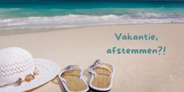 Afstemmen en inplannen van vakantie